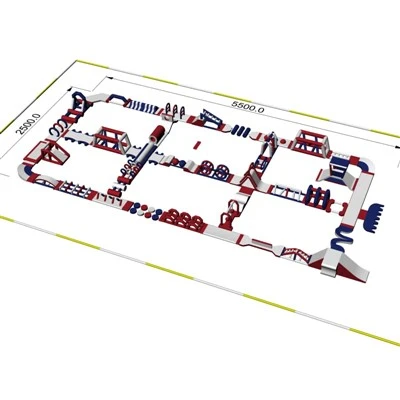 Puflanadigan Splash Park Sotish uchun 50x25 m